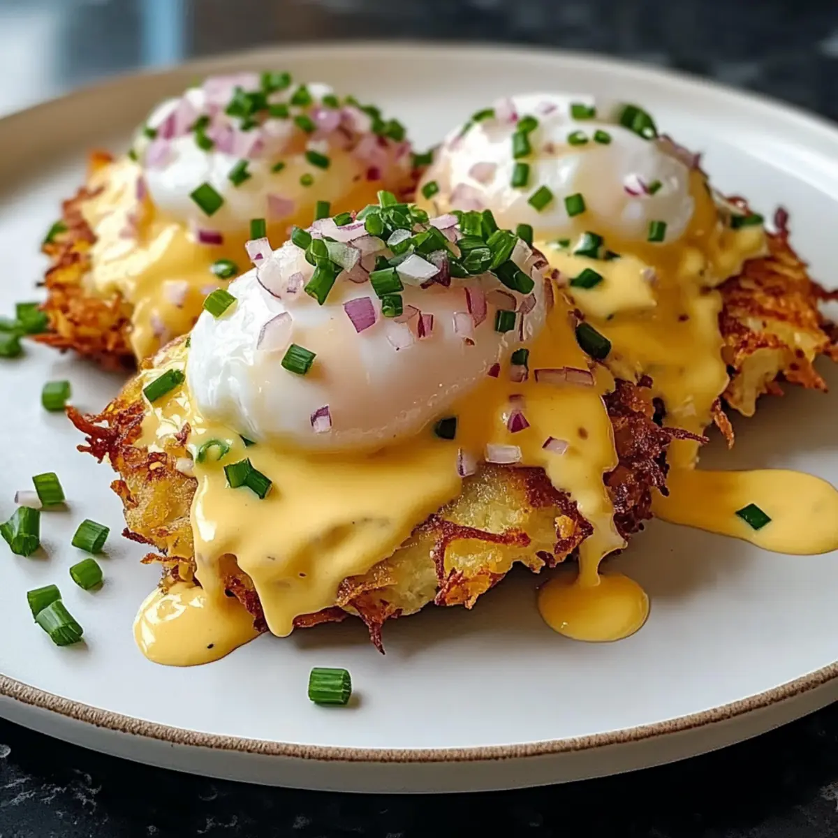 Einfache Latke Eier Benedict für Dein Brunch-Highlight