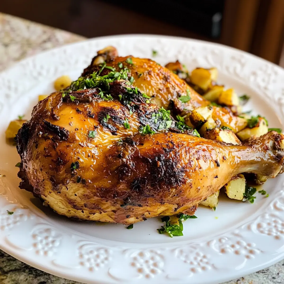 Einfache portugiesische Hähnchen aus dem Ofen