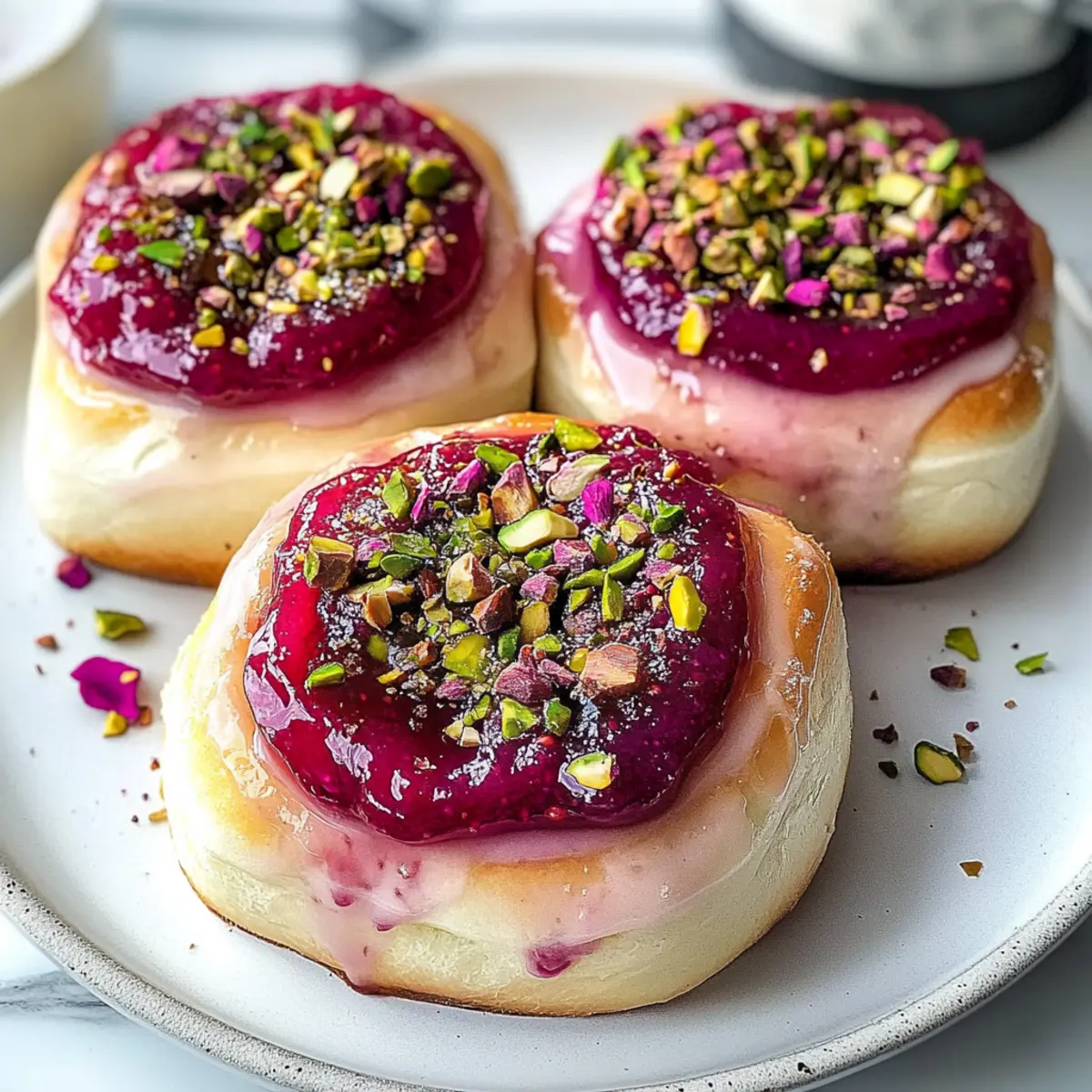 Edd Kimbers Himbeer- und Rosen-Käsekuchen-Brötchen