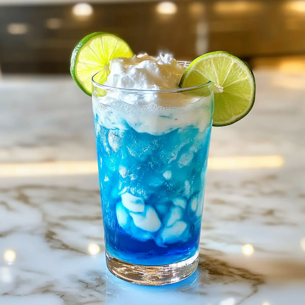 Elektrische Limette schmutziges Soda für die Sommerparty