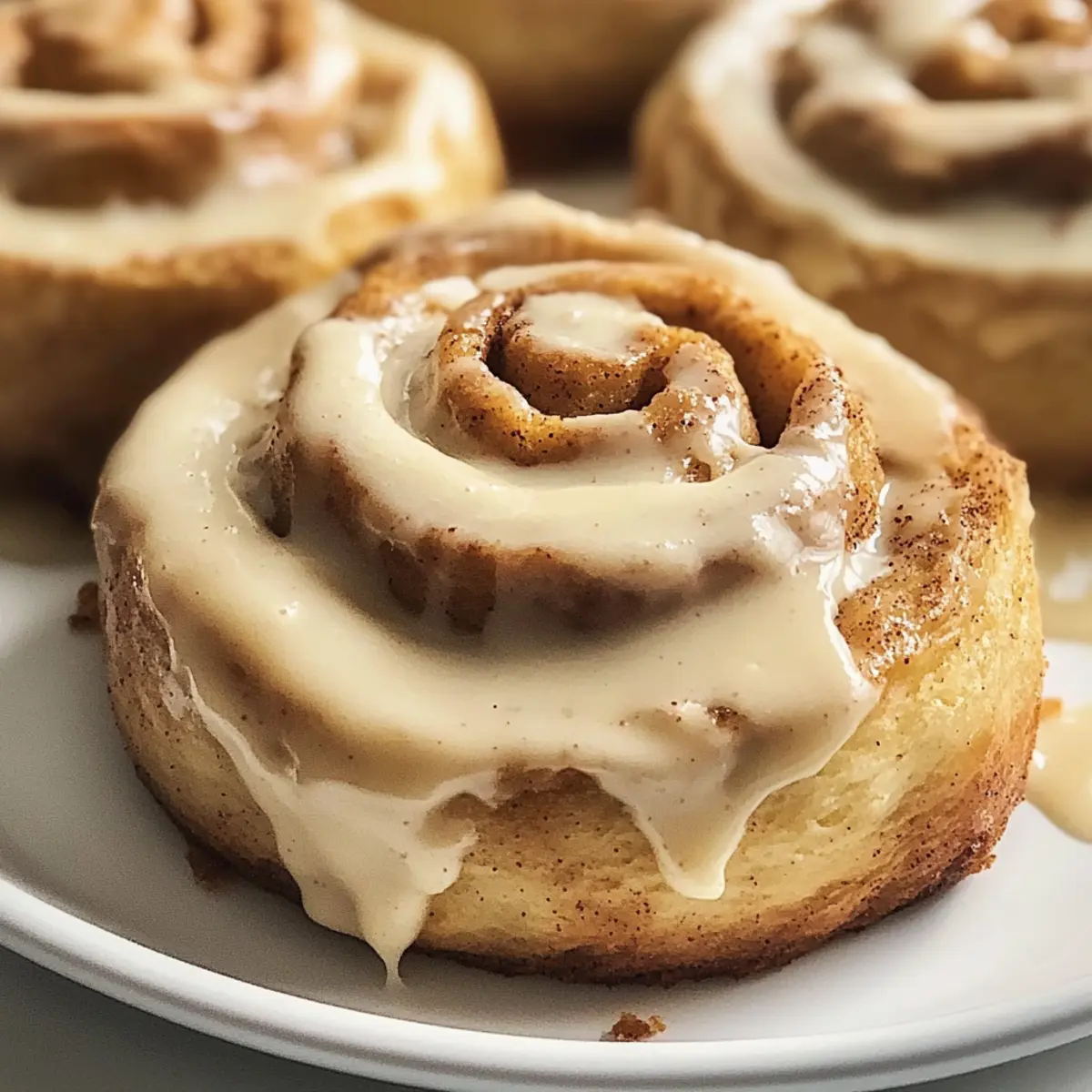 Lebkuchen-Zimt-Rollen mit Frischkäse-Frosting