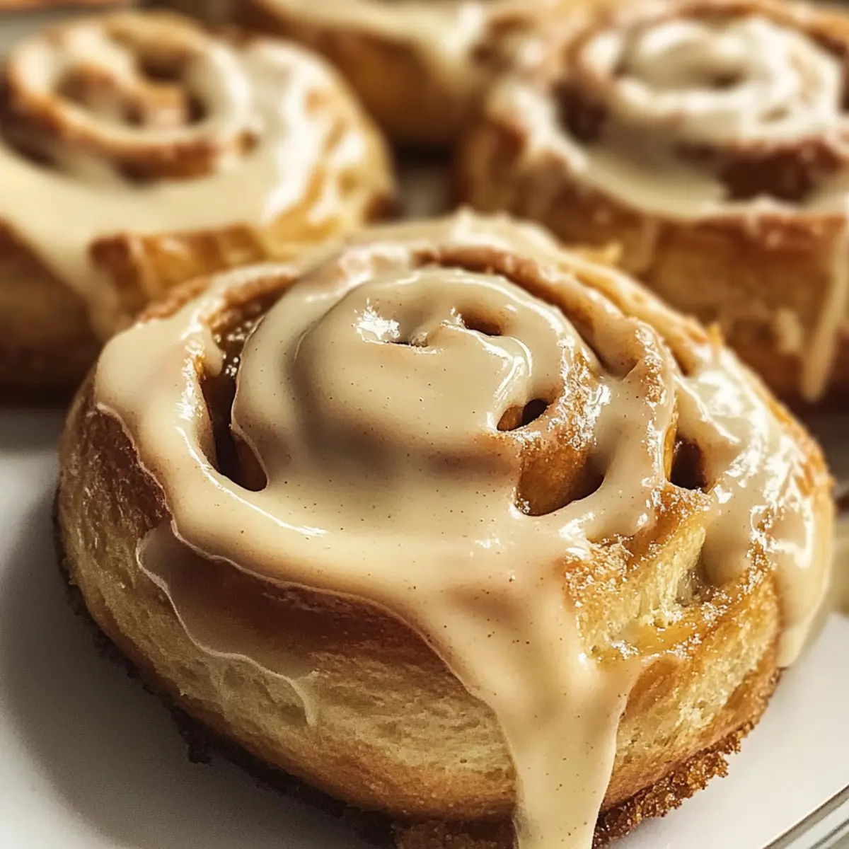 Lebkuchen Zimtschnecken mit Frischkäse-Topping