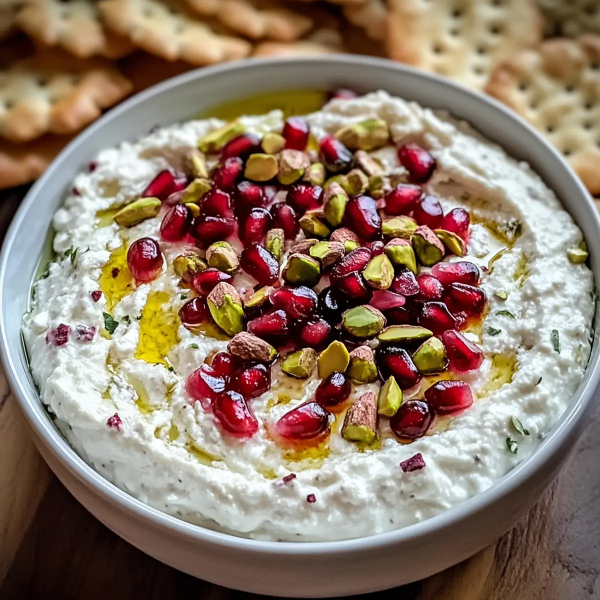 Granatapfel-Pistazien-Feta-Creme Einfach Genießen