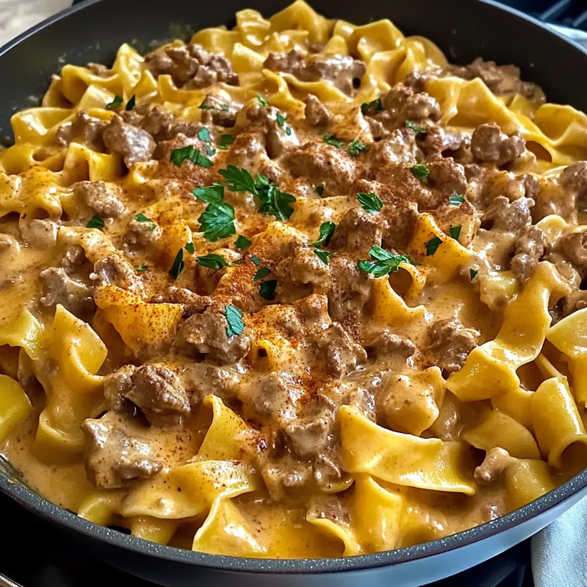 Hamburger Helfer Rindfleisch Stroganoff schnell und lecker