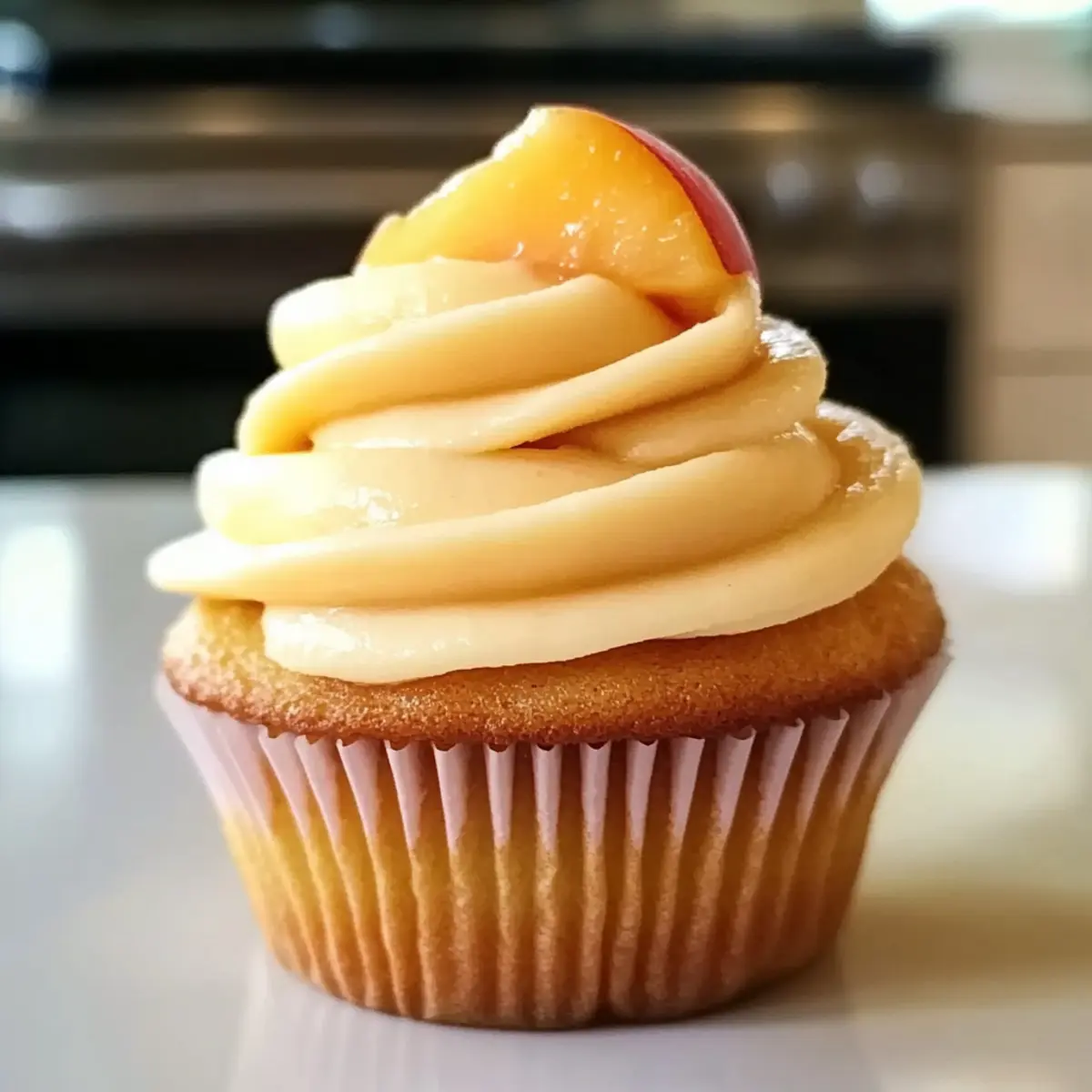 Honig-Pfirsich-Frischkäse-Muffins für den Sommer