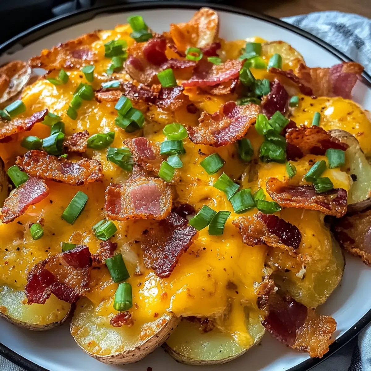 Irische Kneipe Nacho Kartoffeln für Game Day