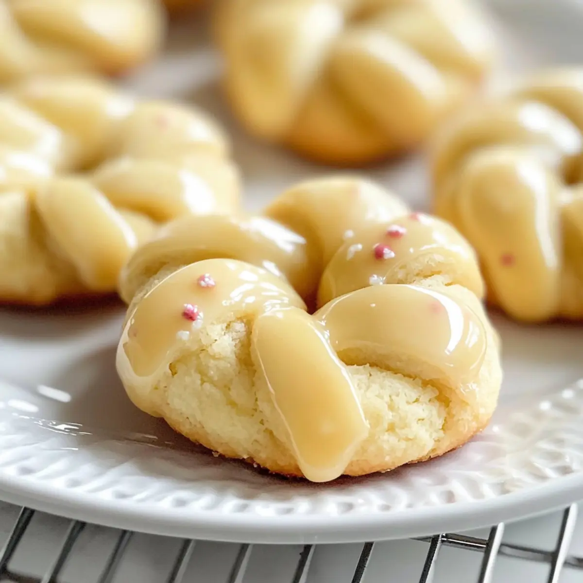 Italienische Ostern Plätzchen mit Zitronenglasur
