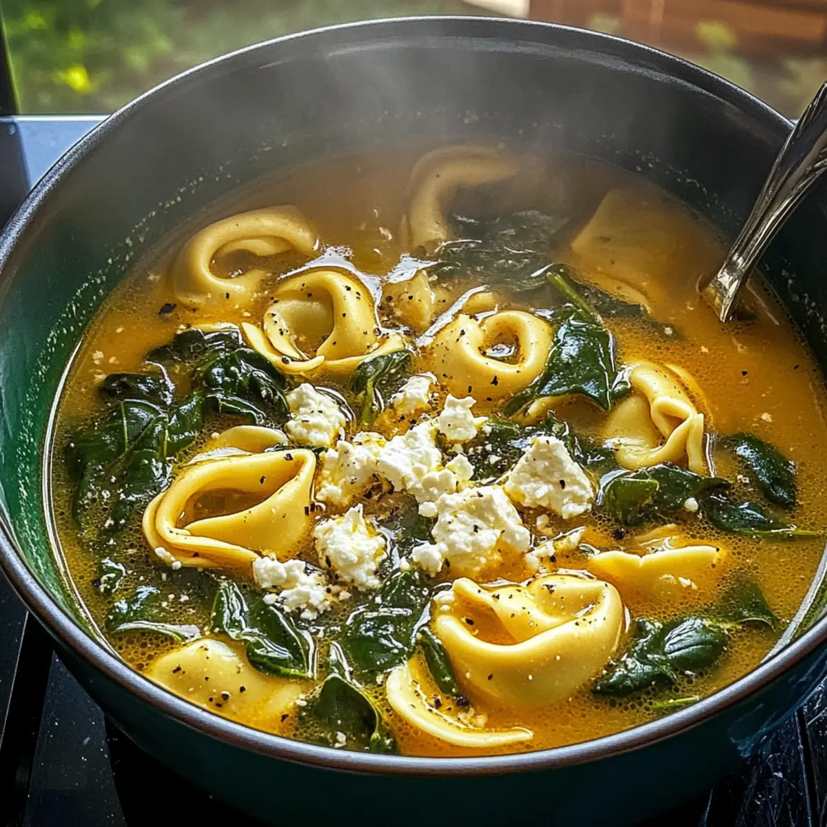Mediterrane Tortellini Suppe in 30 Minuten genießen