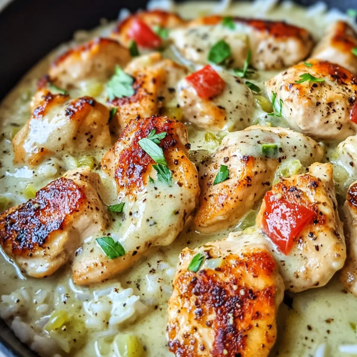 Leckere Pepperoncini-Hühnchen-Pfanne in 30 Minuten