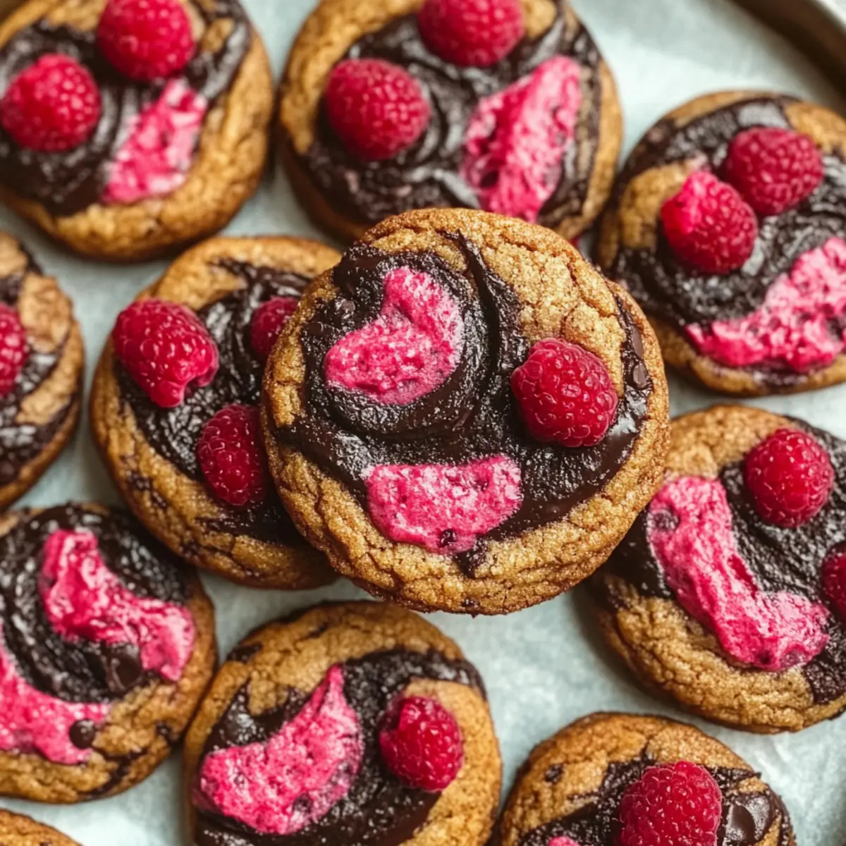 Himbeer-Dunkle-Schokoladen-Kekse für jeden Anlass