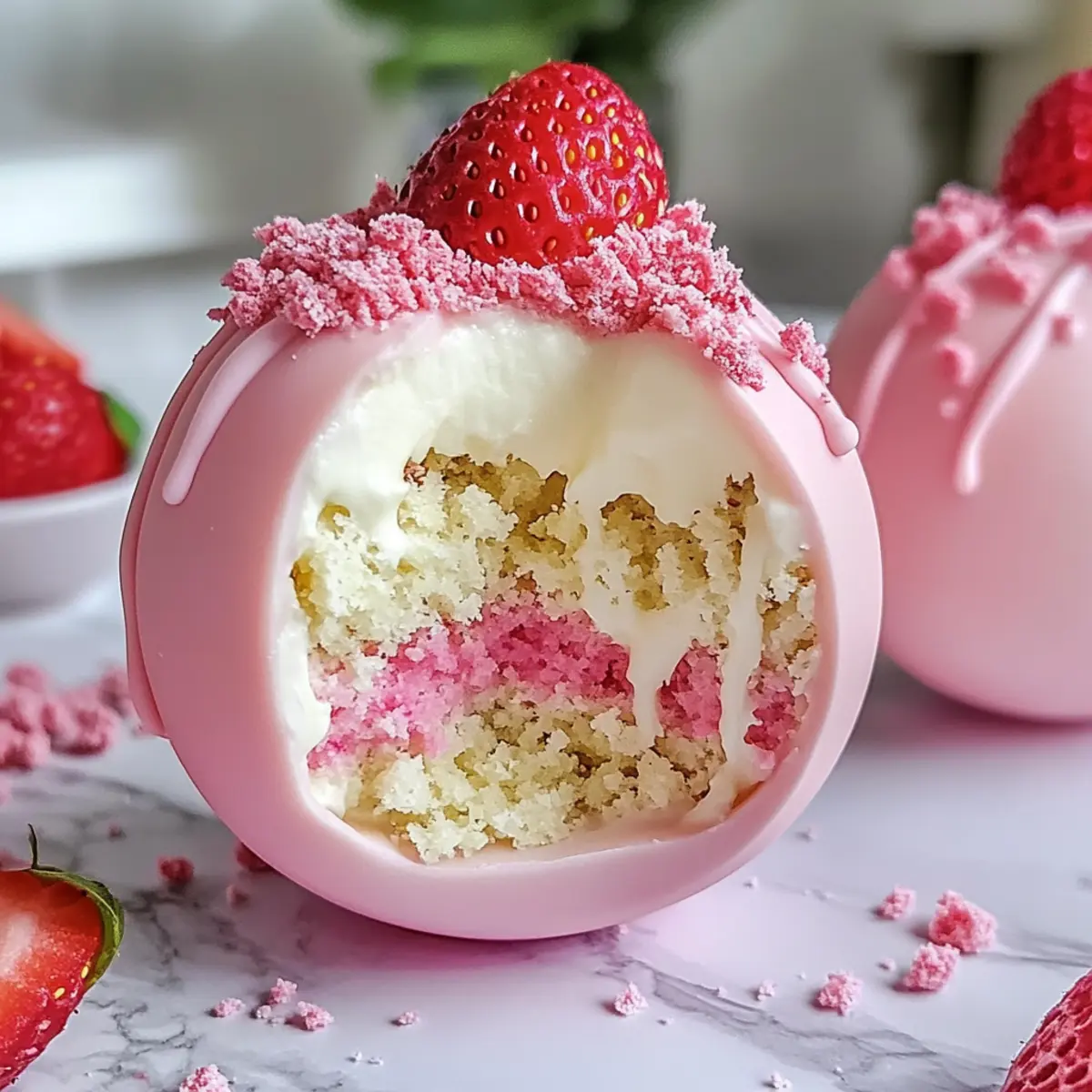 Erdbeerkuchen Osterei Bomben: Süßes No-Bake Vergnügen