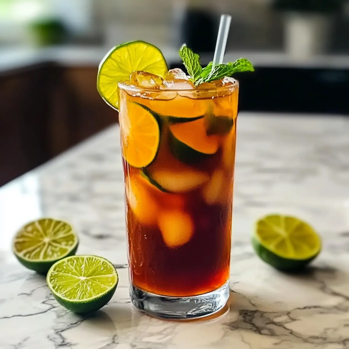 Erfrischender Thai-Limetten-Eistee für heiße Tage