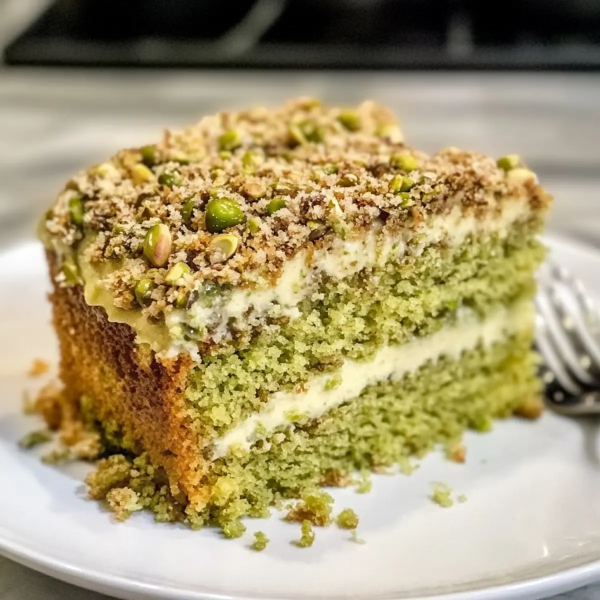Veganer Pistazienkaffee-Kuchen für Genießer