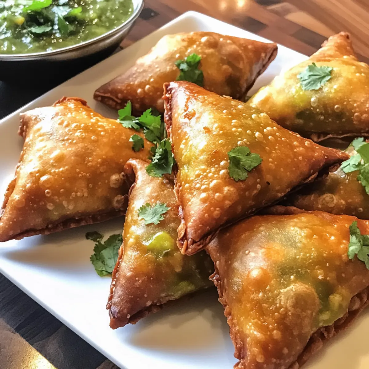 Krosse Gemüse-Samosas mit köstlicher Füllung