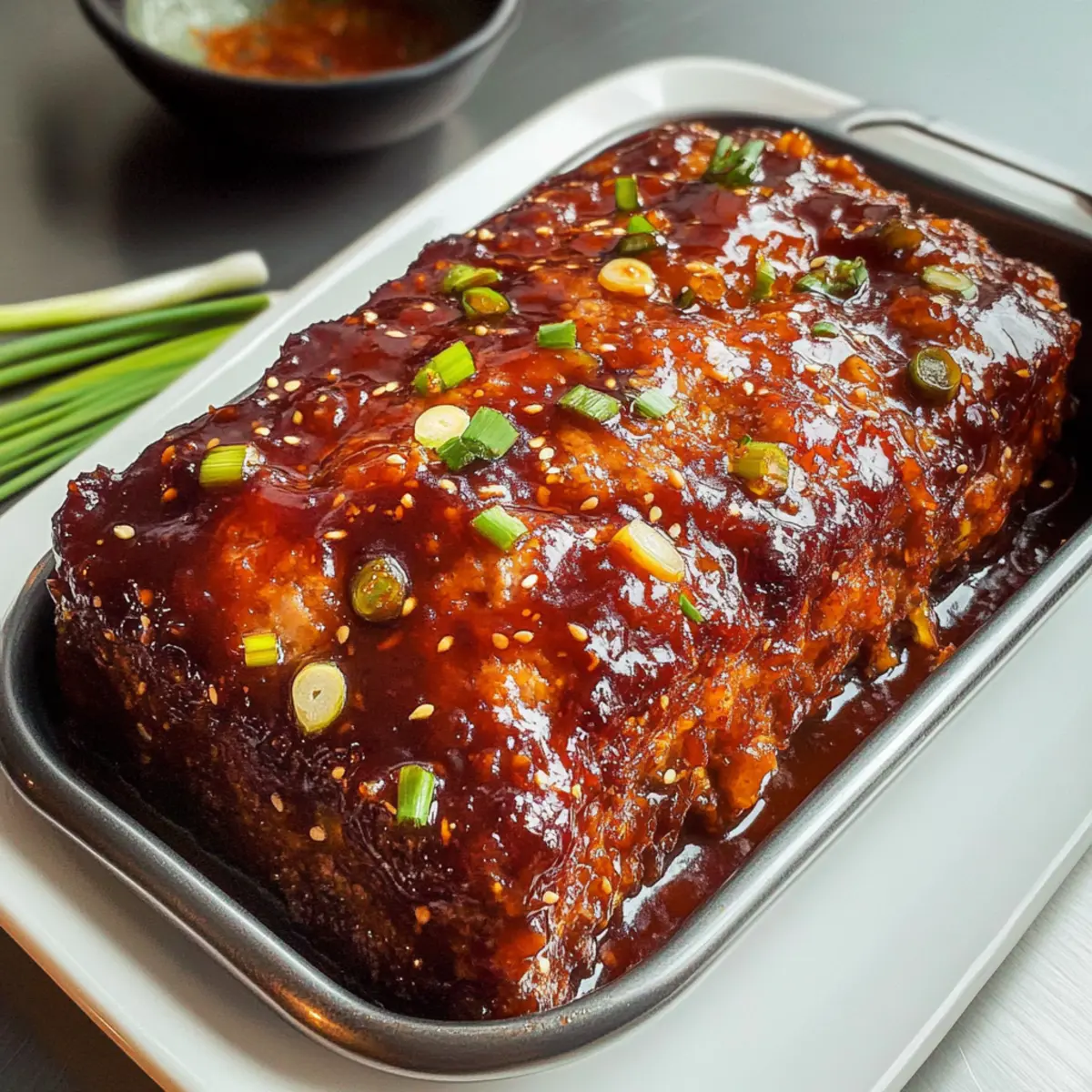Koreanischer Hackbraten mit Gochujang-Glasur