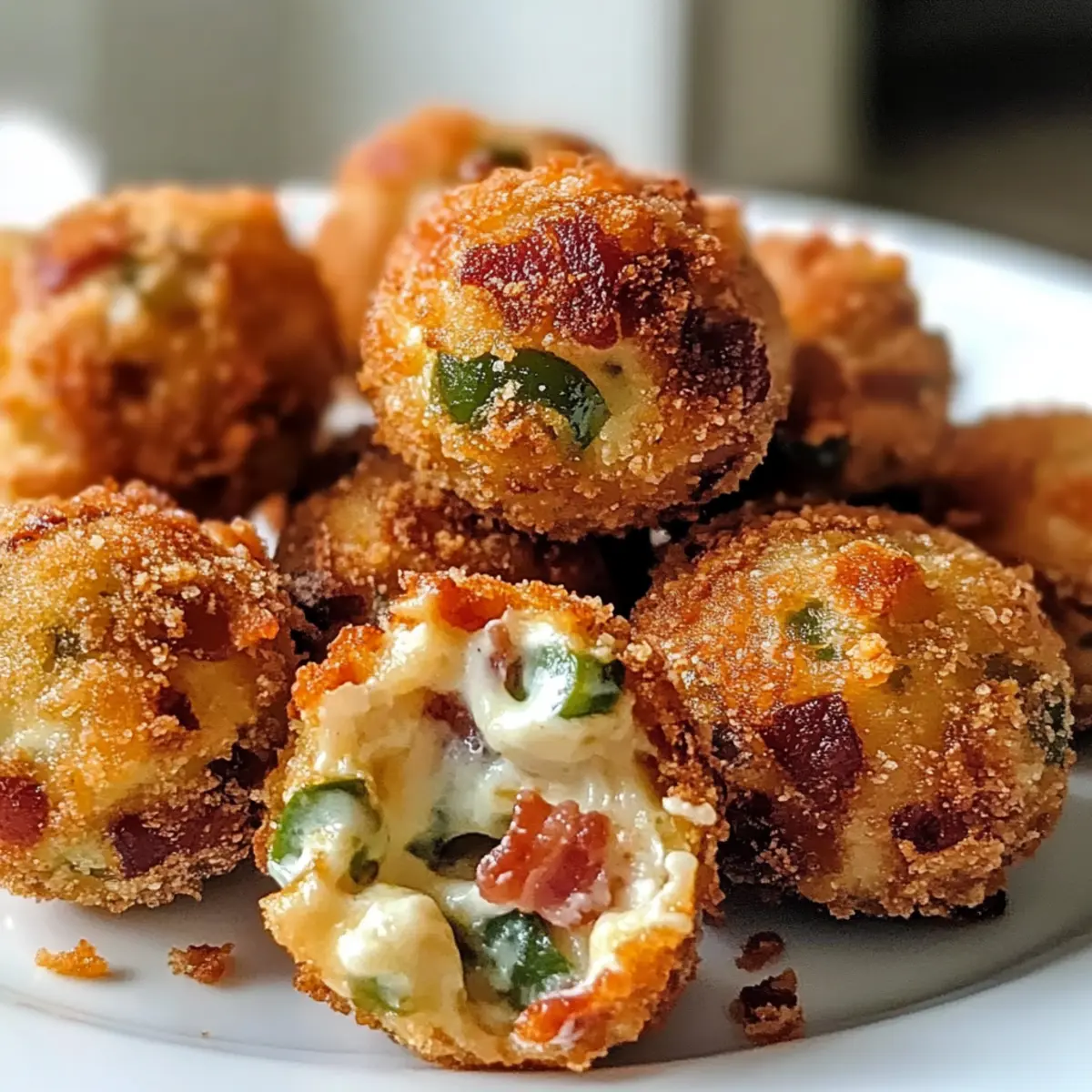 Bacon Jalapeño Popper Käsebällchen ganz einfach gemacht