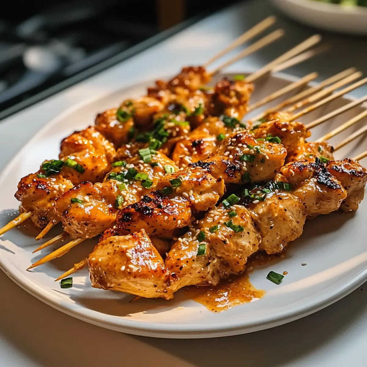 Bang Bang Hähnchen Spieße für den Grillabend