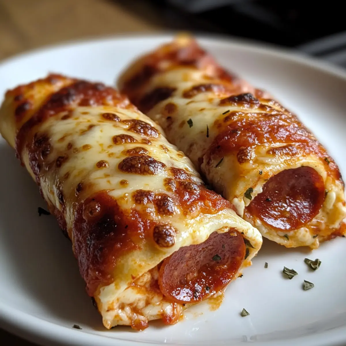 Käse-Pepperoni-Pizza-Rollen schnell und einfach zubereiten