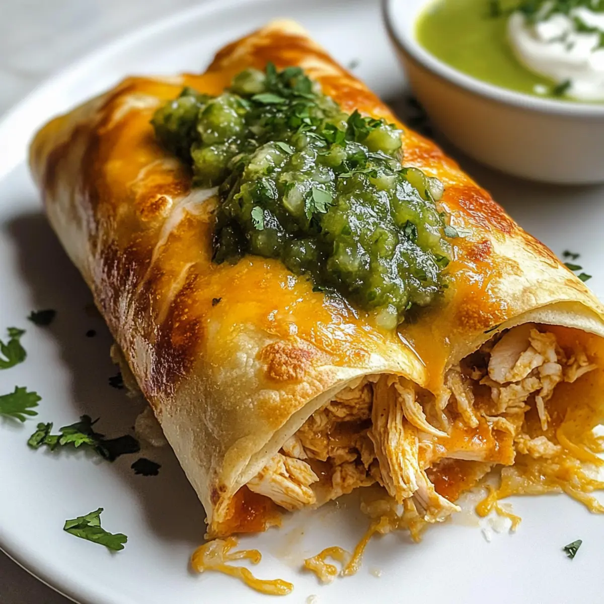 Hühnchen Chimichangas für einen knusprigen Genuss