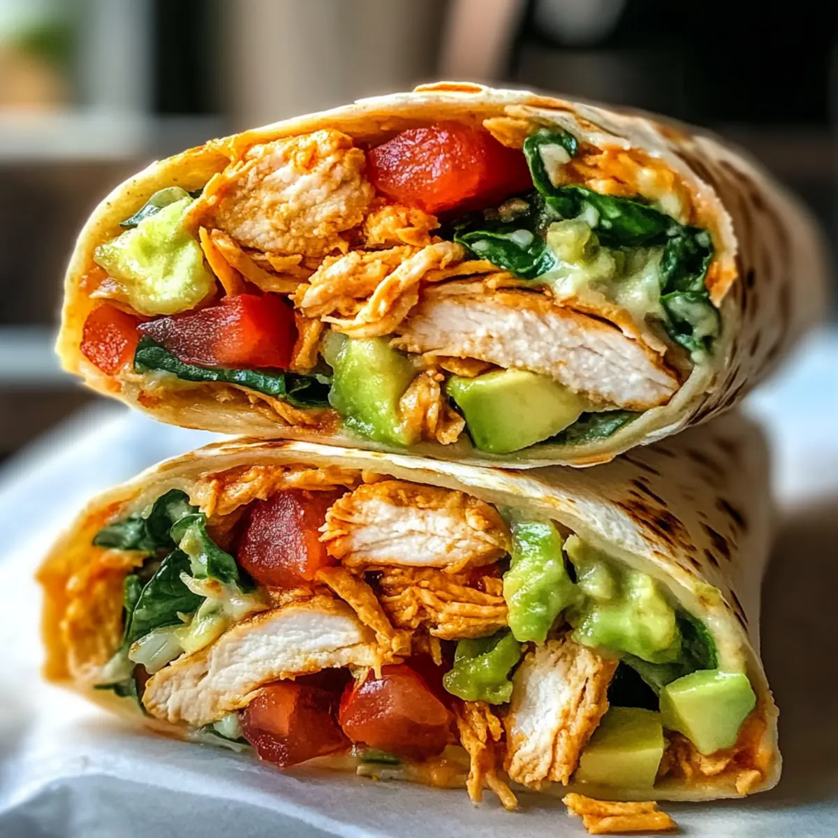 Hühnchen Crunch Wrap – Gesund und Lecker Genießen