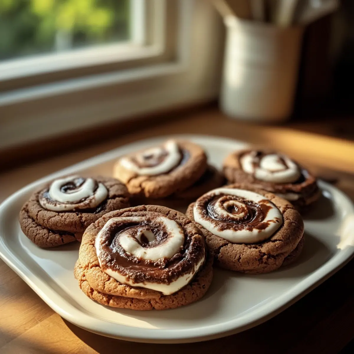 Schokoladen-Marshmallow-Wirbelplätzchen für Naschkatzen