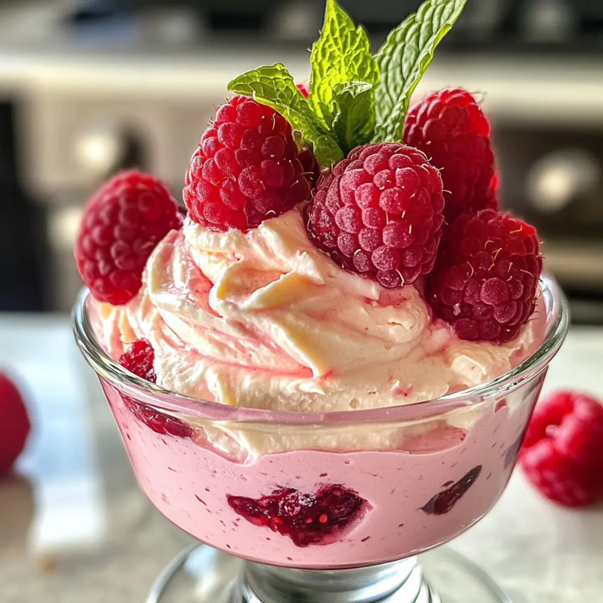 Hüttenkäse Himbeer-Mousse – Leichter Genuss für Dich