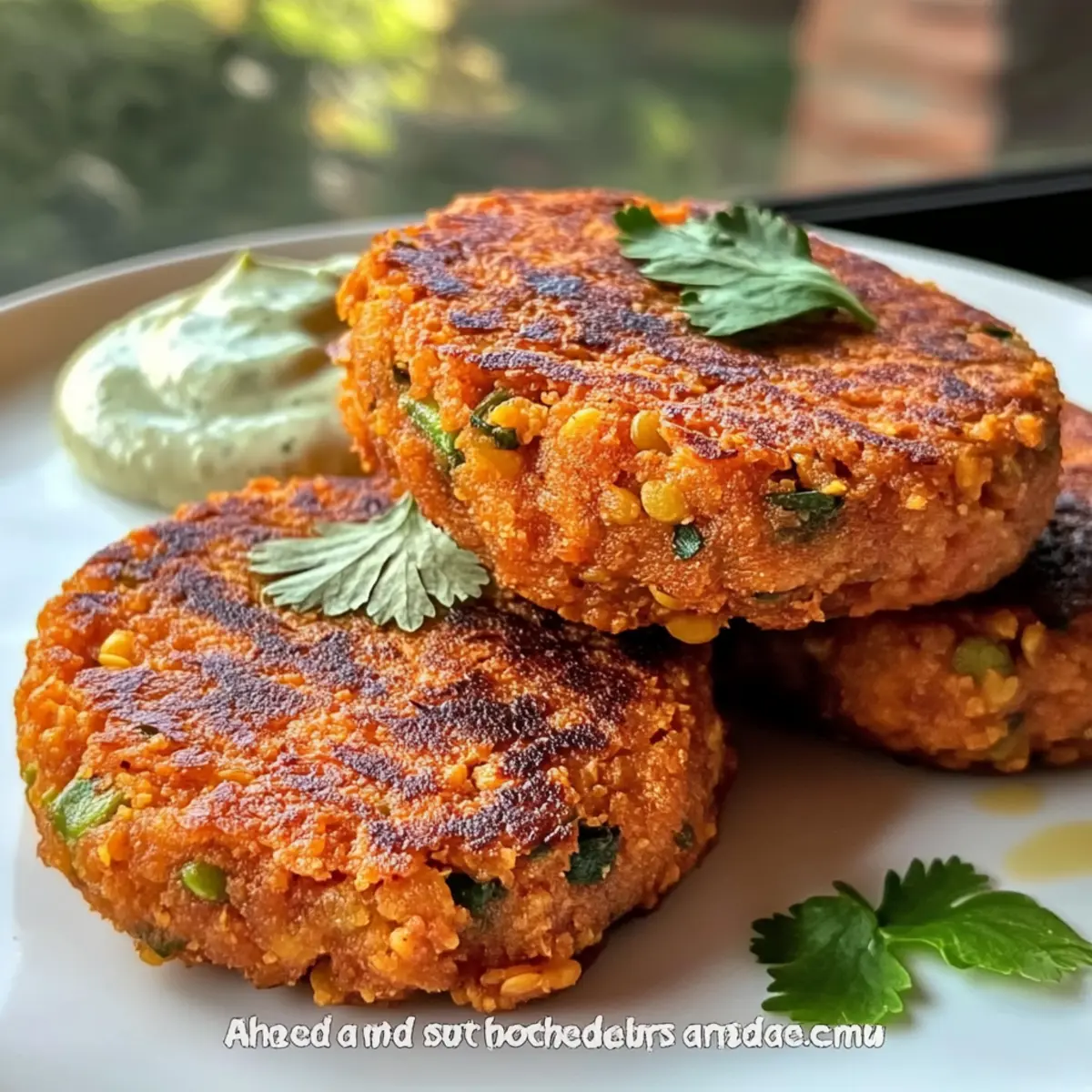 Knusprige Süßkartoffel- und rote Linsen-Patties Rezept