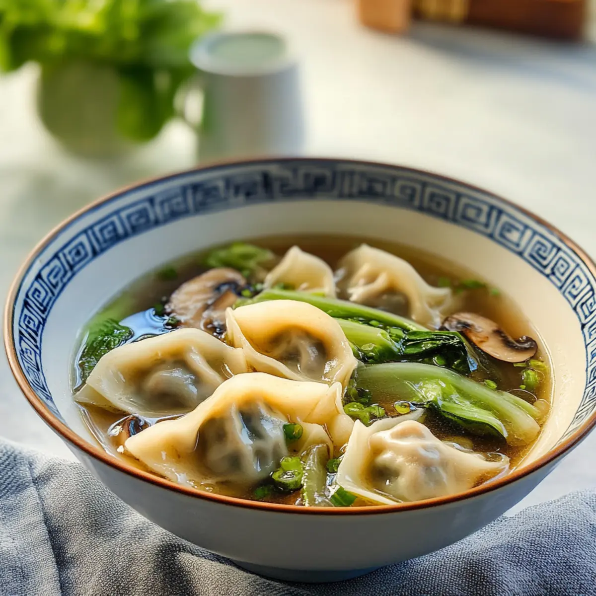 Einfache Gyoza-Suppe für gemütliche Abende