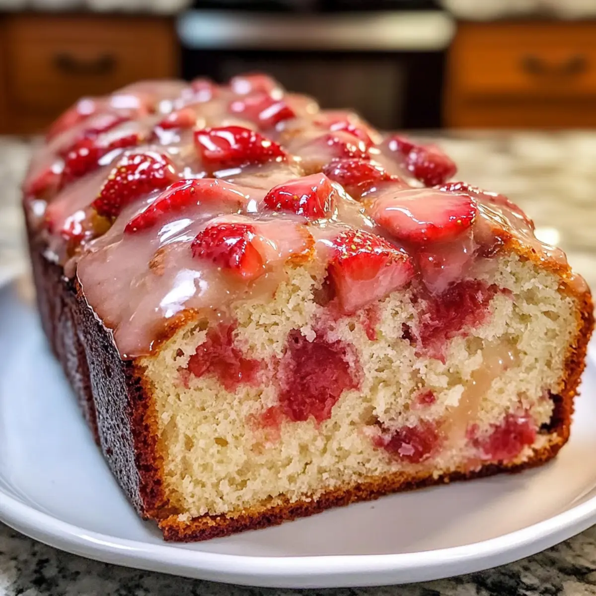 Glasiertes Erdbeerbrot – Lecker und Einfach Selbstgemacht