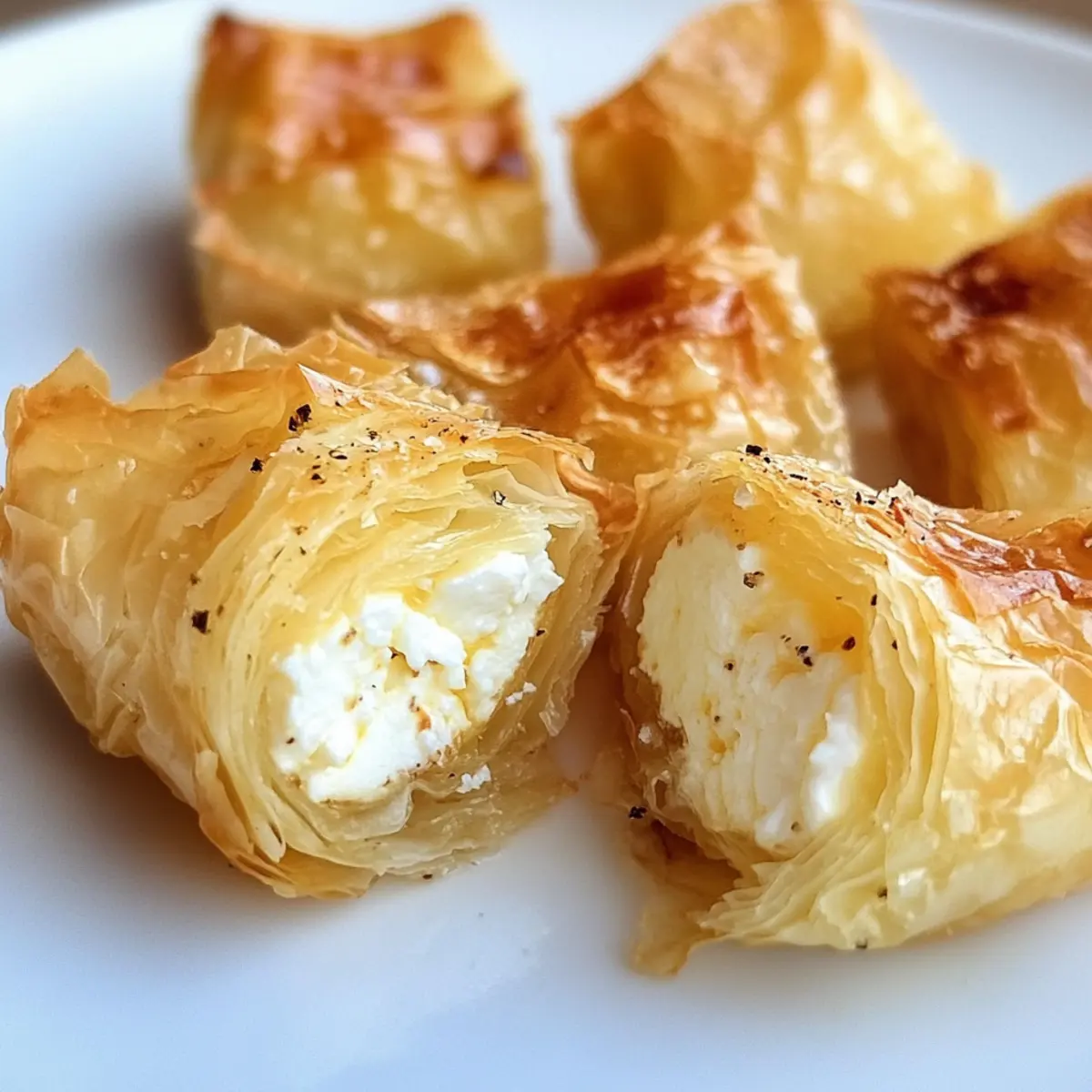 Griechische Feta-Phyllo-Häppchen ganz einfach zubereiten
