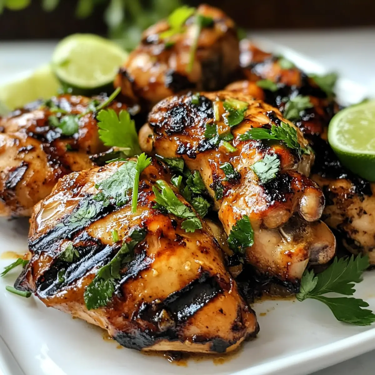 Gegrilltes thailändisches Hähnchen mit wow-Effekt