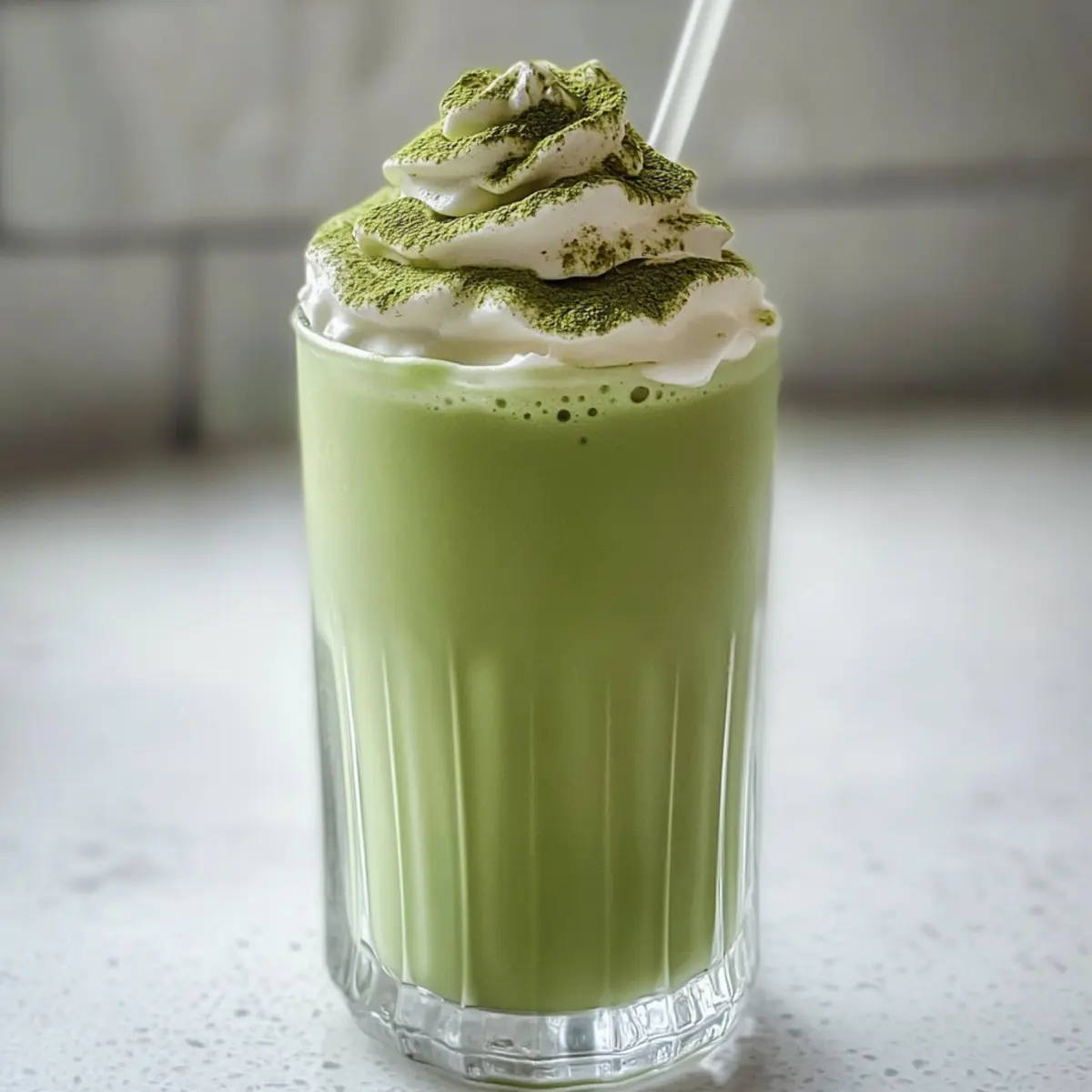 Cremiger Matcha-Milchshake in 3 Minuten