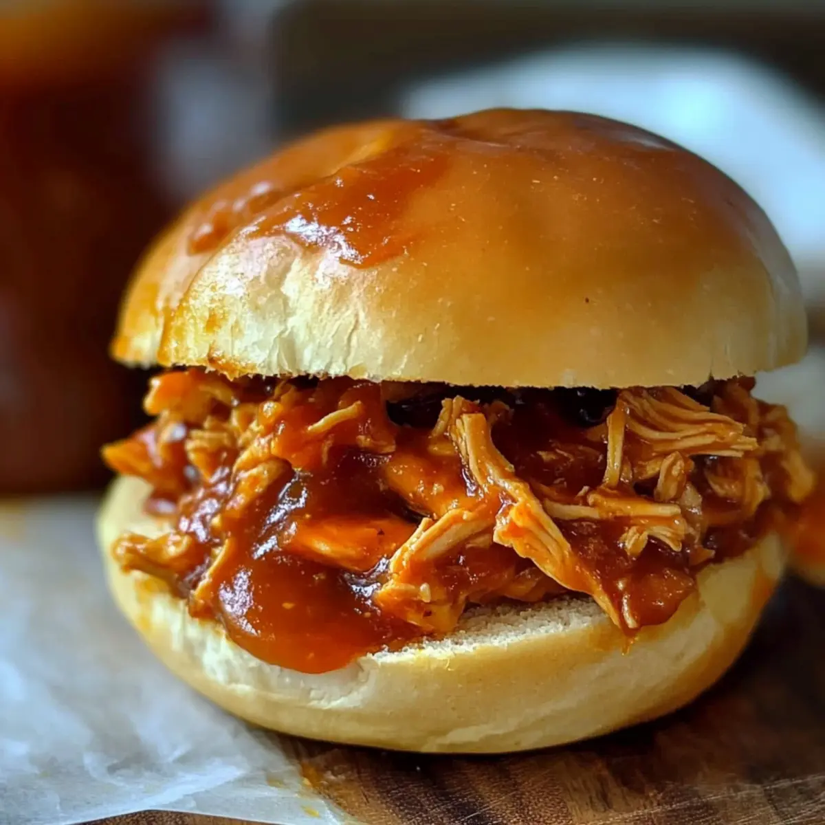 Pfirsich BBQ Pulled Chicken ganz einfach selbst machen