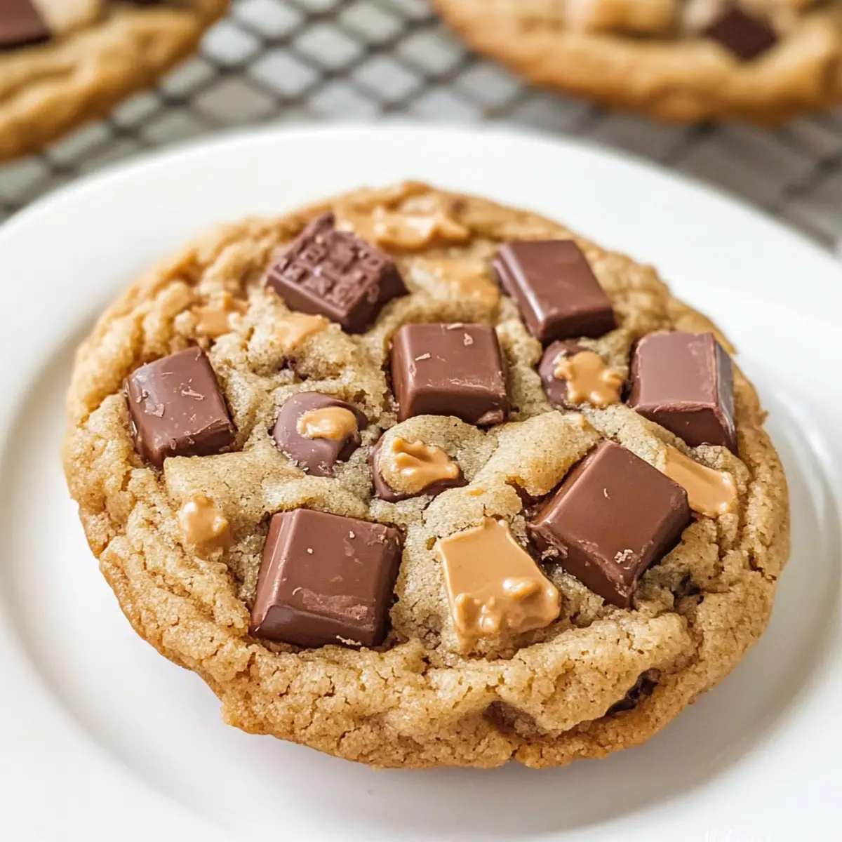 Erdnussbutterbecher-Schokoladenstück-Cookies Rezept