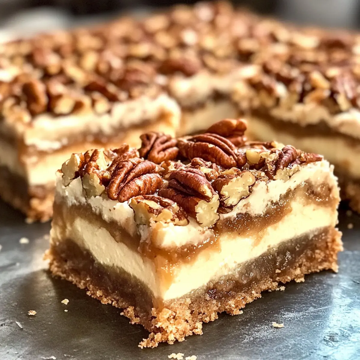 Pecan-Pie-Käsekuchen-Riegel für jede Gelegenheit