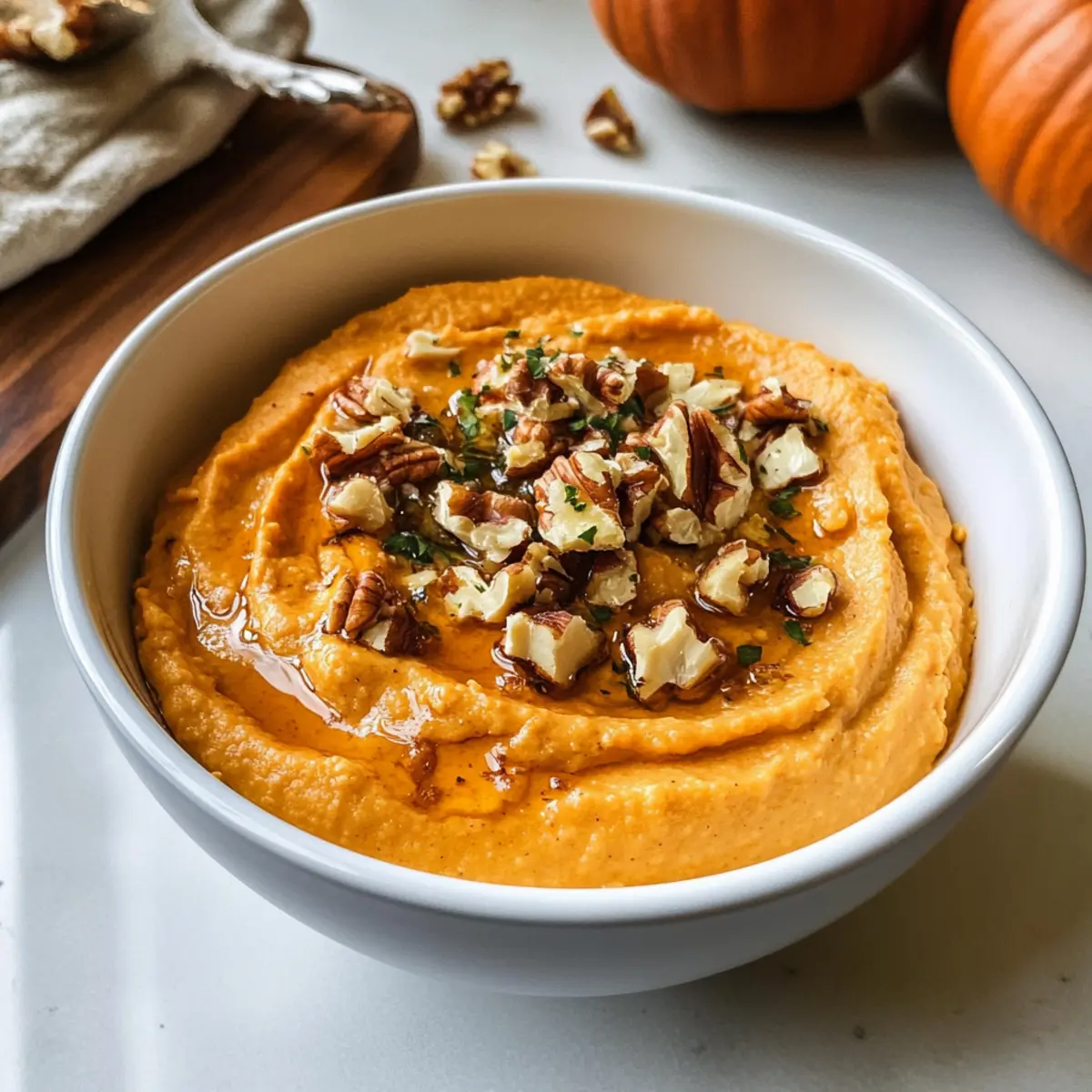 Kürbis geschlagener Feta Dip für den perfekten Herbstsnack