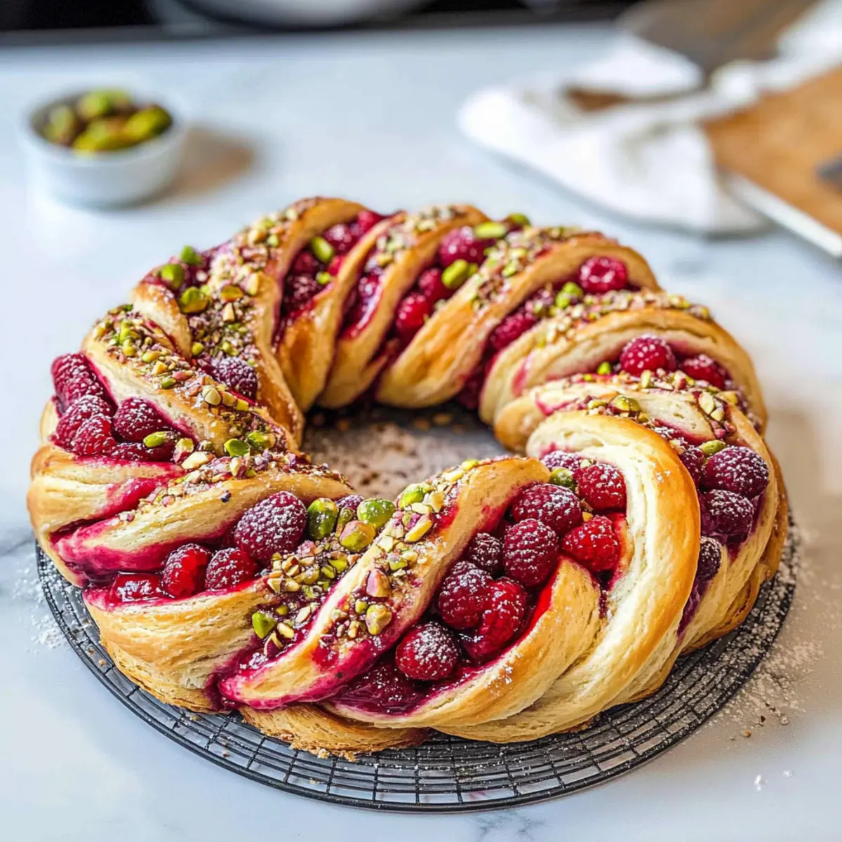 Himbeer- und Pistazienkranz Rezept, das begeistert