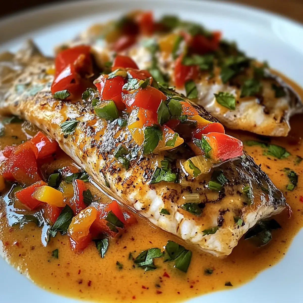 Rotbarsch mit cremiger kreolischer Sauce entdecken