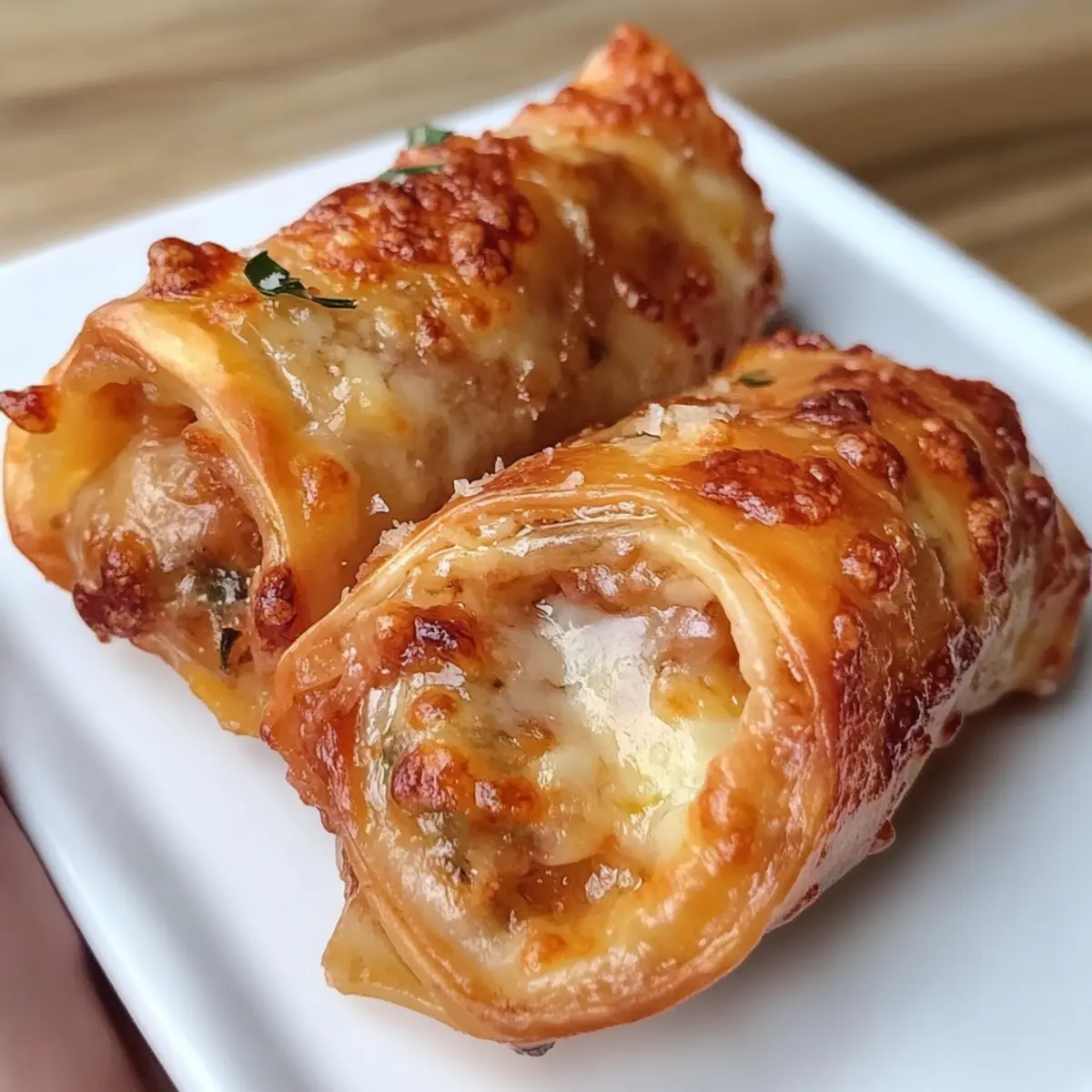 Reispapier-Pizza-Rollen für den perfekten Snack