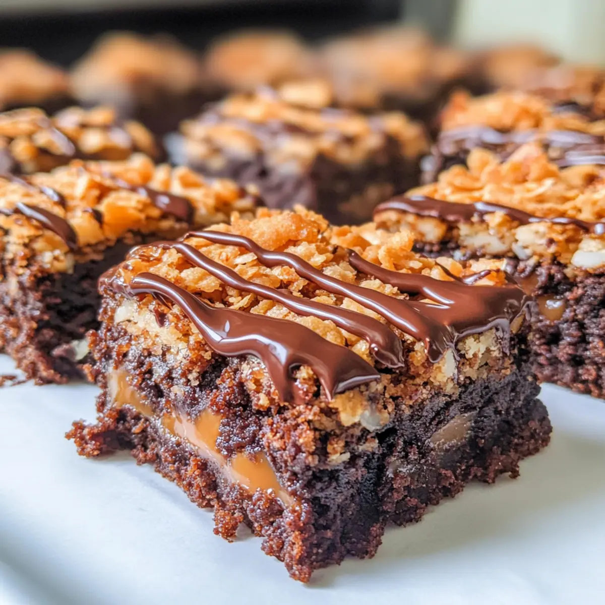 Samoa-Brownies: Der perfekte Schokoladengenuss