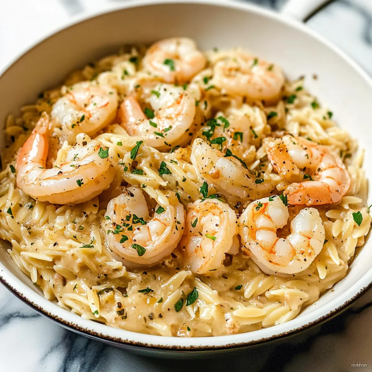 Garnelen Scampi Orzo in nur 30 Minuten genießen