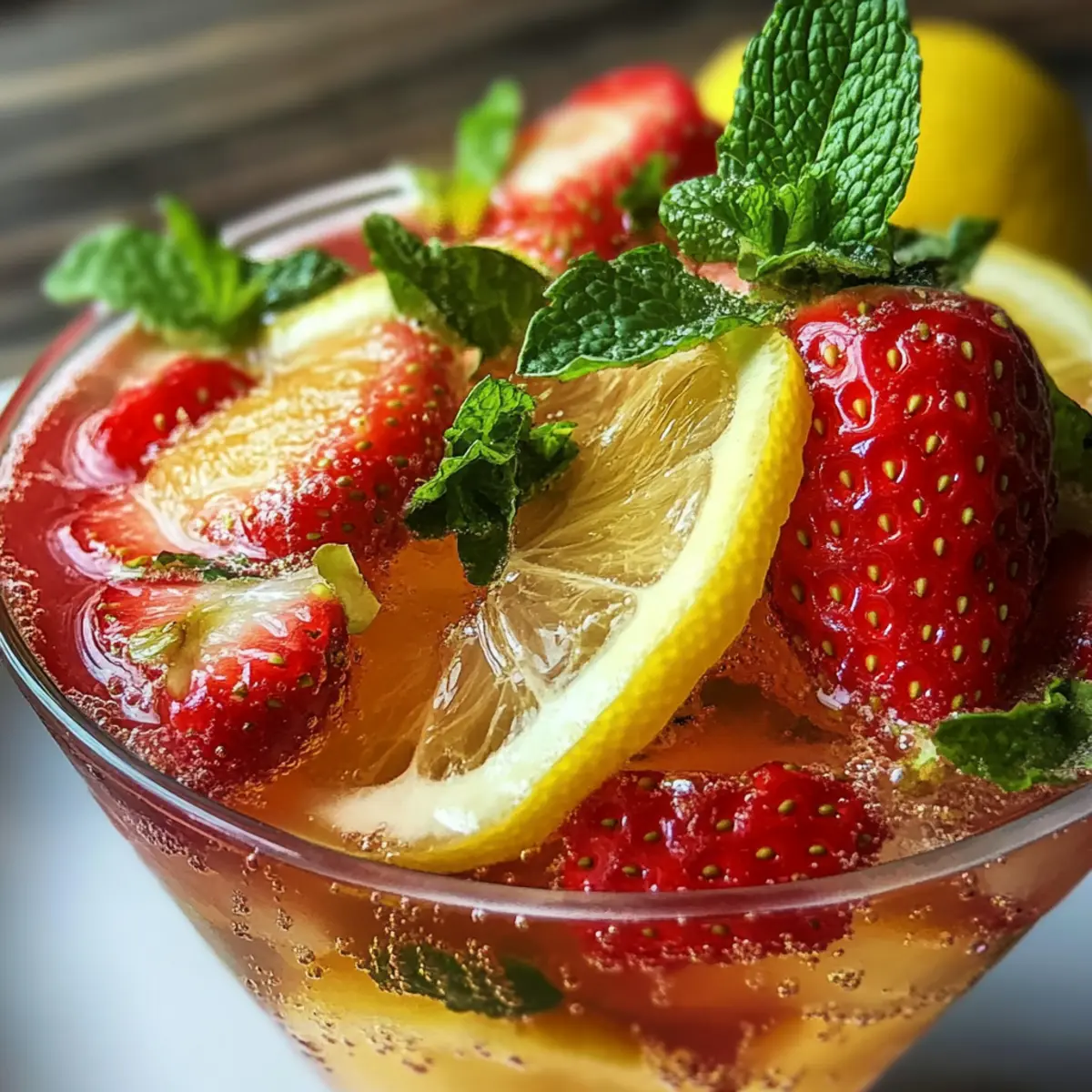 Erdbeer-Limoncello-Prosecco für den perfekten Sommerdrink