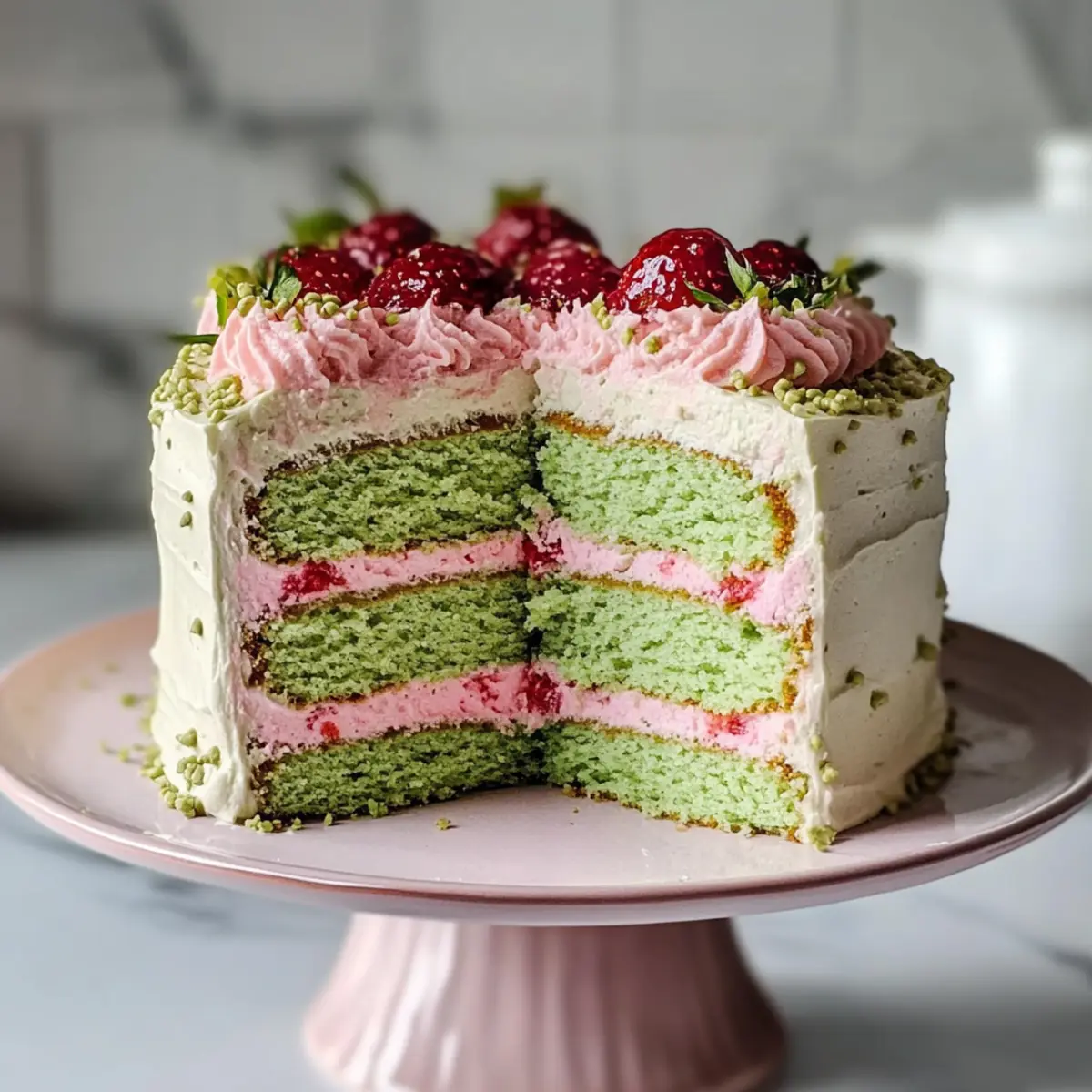 Erdbeere Matcha Kuchen - Ein himmlischer Genuss