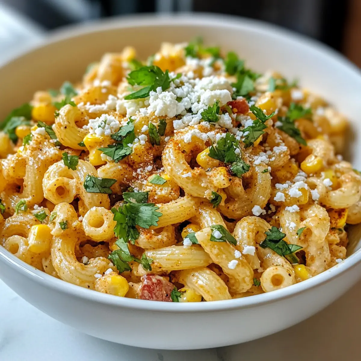 Straßenmais-Pasta-Salat für den perfekten Sommergenuss