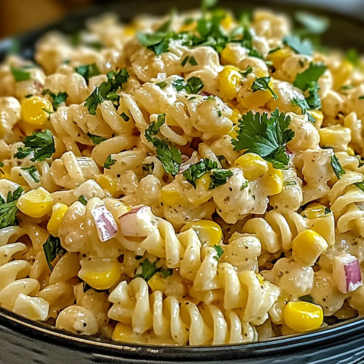 Straßenmais-Pasta-Salat für den perfekten Sommer
