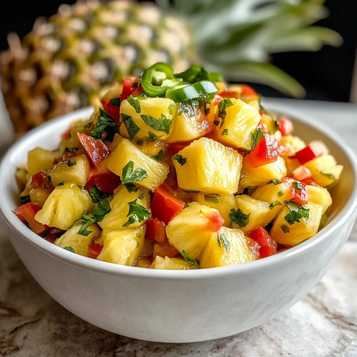 Säuerliche Ananas-Salsa für frische Geschmacksexplosionen