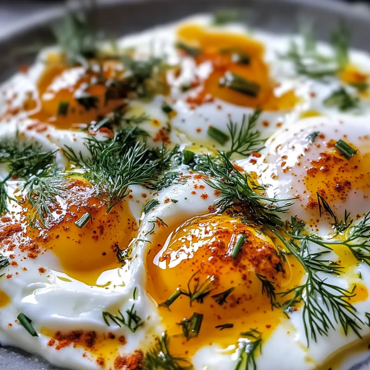 Eier (Cilbir) mit würziger Butter zaubern Frühstücksglück