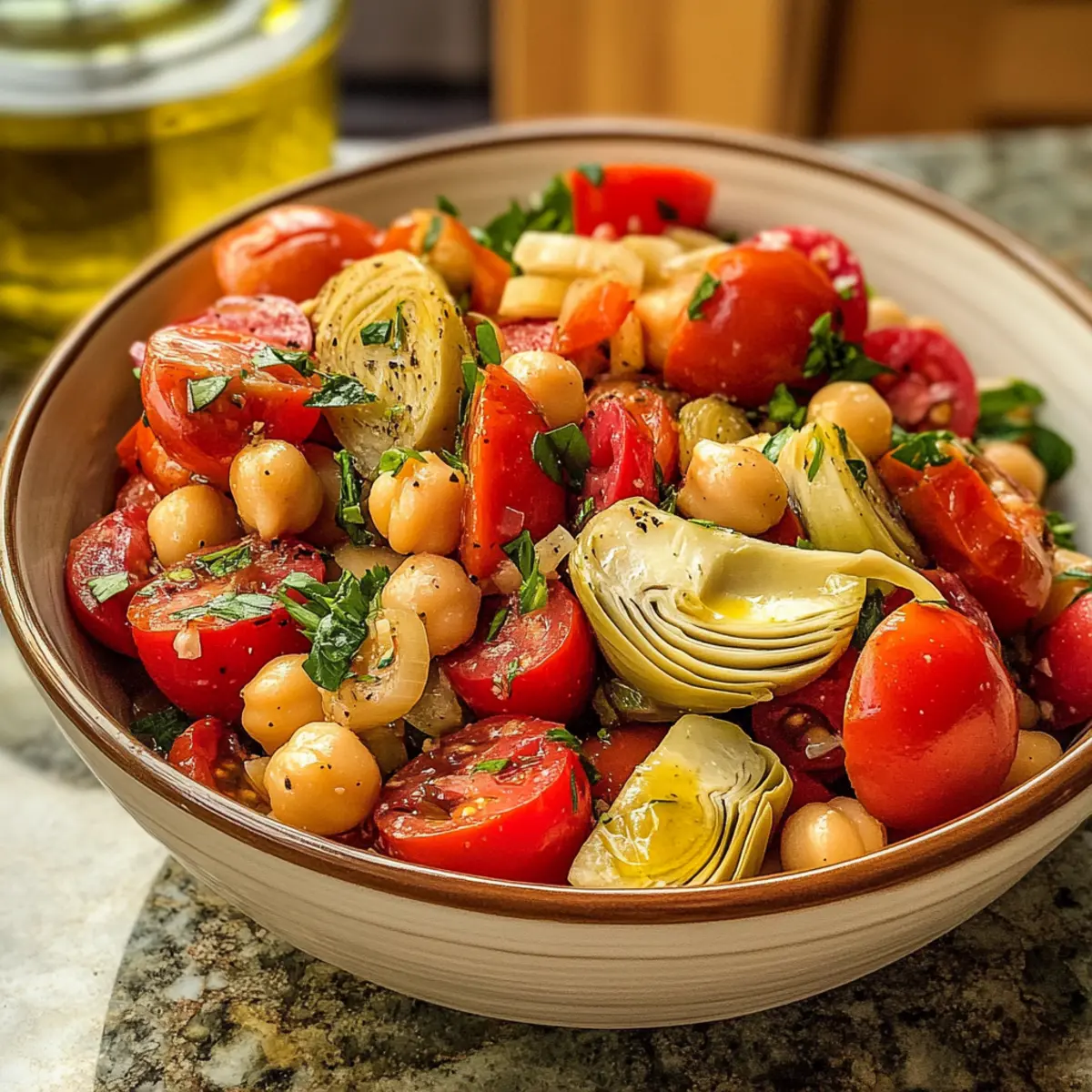 Toskanischer Artischocken-Tomaten-Salat für heiße Sommertage
