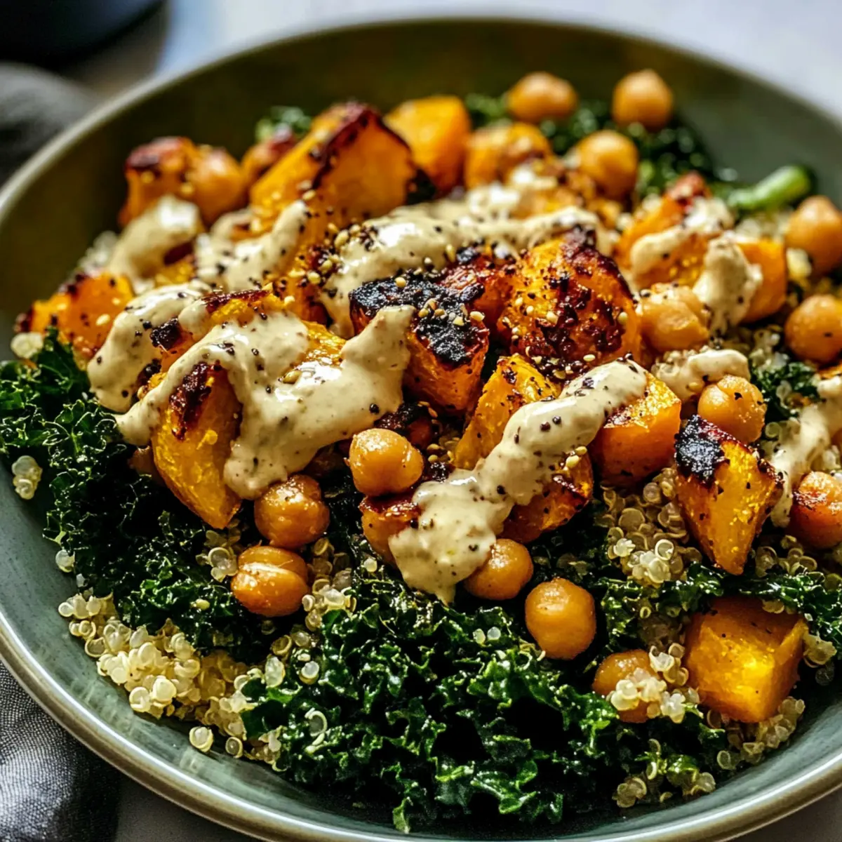 Veganer gerösteter Herbsternte-Salat für jede Feier