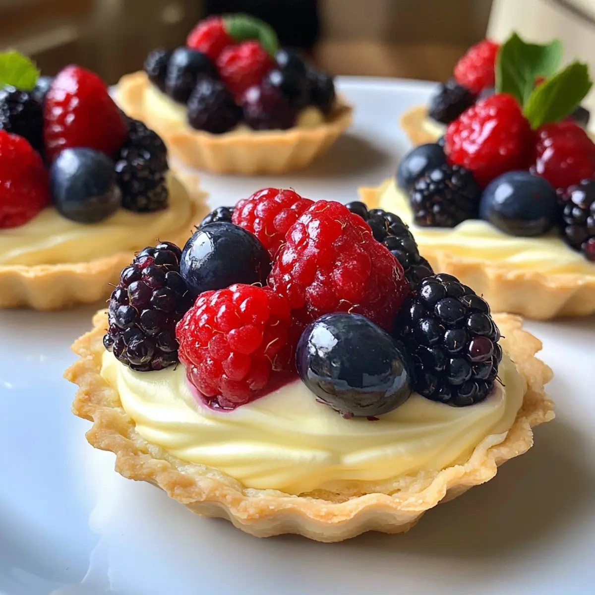 Weiße Schokoladenmousse-Törtchen für jeden Anlass